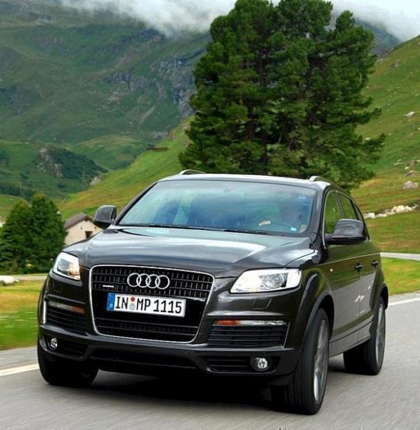 Im Audi Q7 auf Alpentour.